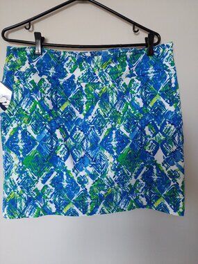 Sara Studio Floral Super Stretch Women's Skort Size L